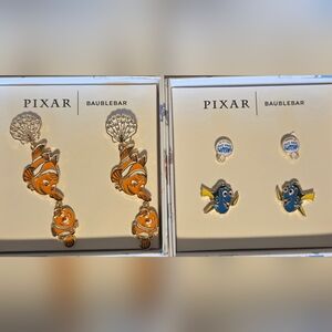 BaubleBar Pixar Finding Nemo Earrings Set-Nemo, Dory, Marlin, Just Keep Swimming